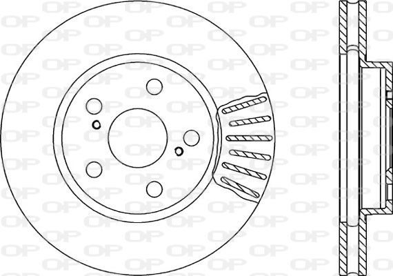 OPEN PARTS Bremžu diski BDA1725.20